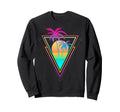 1980S 1990S Vaporwave Palm Trees Sweatshirt - Trendy Graphic for Adults - T-Shirt, Sweatshirt, Hoodie