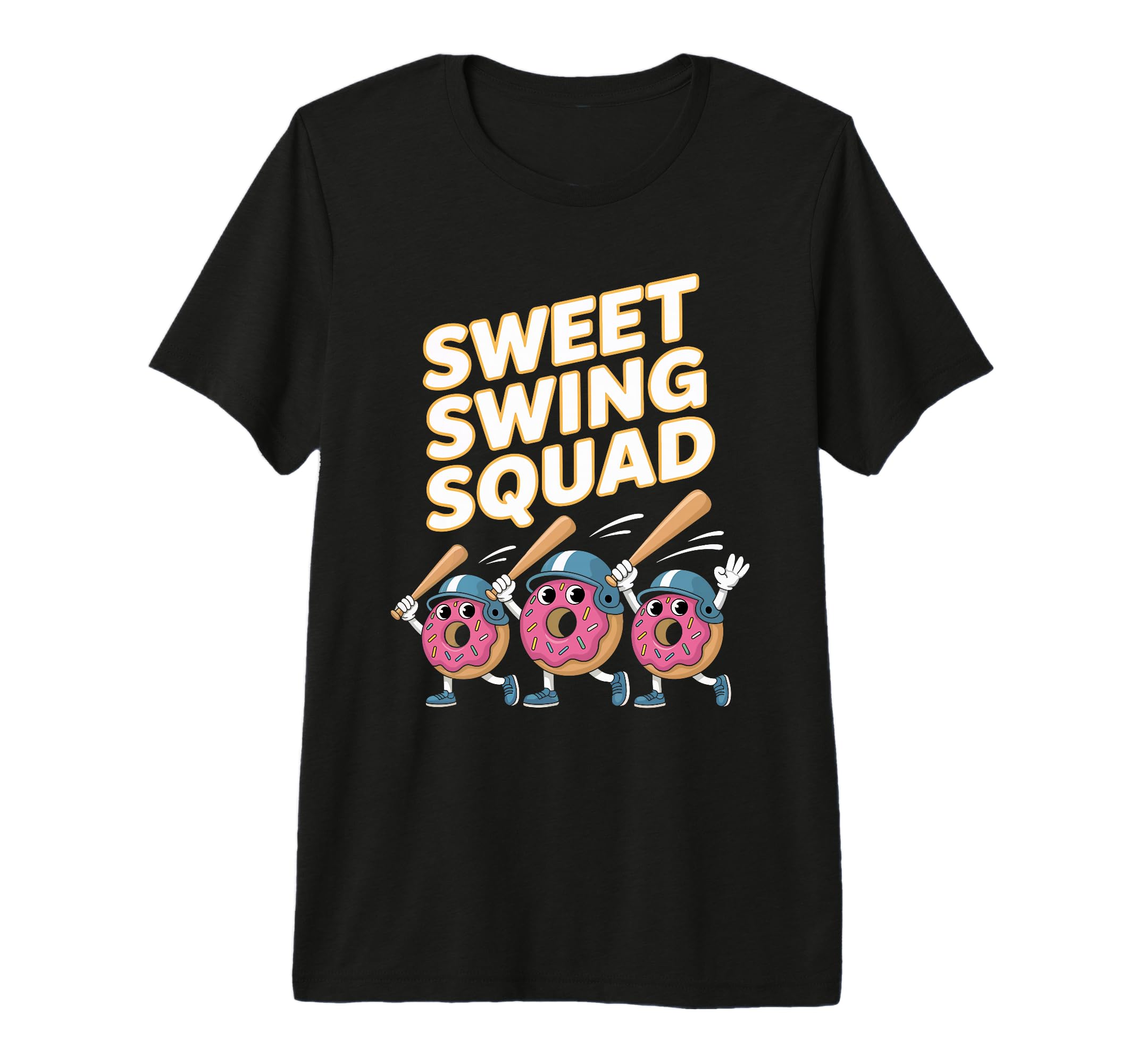 Baseball Mom And Player Squad Donuts T-Shirt - Fun Novelty Design Unisex - T-Shirt, Sweatshirt, Hoodie
