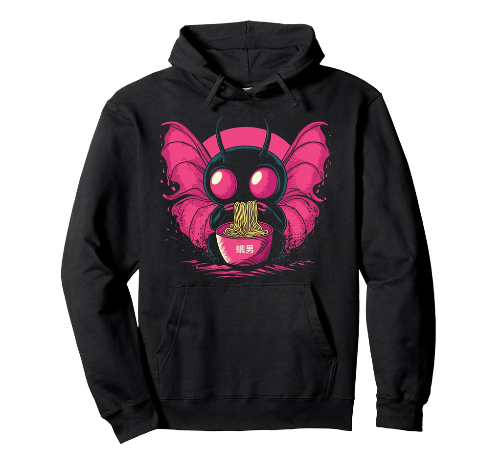 Kawaii Mothman Cryptid Vaporwave Hoodie - Fun Novelty Design Men Women - T-Shirt, Sweatshirt, Hoodie