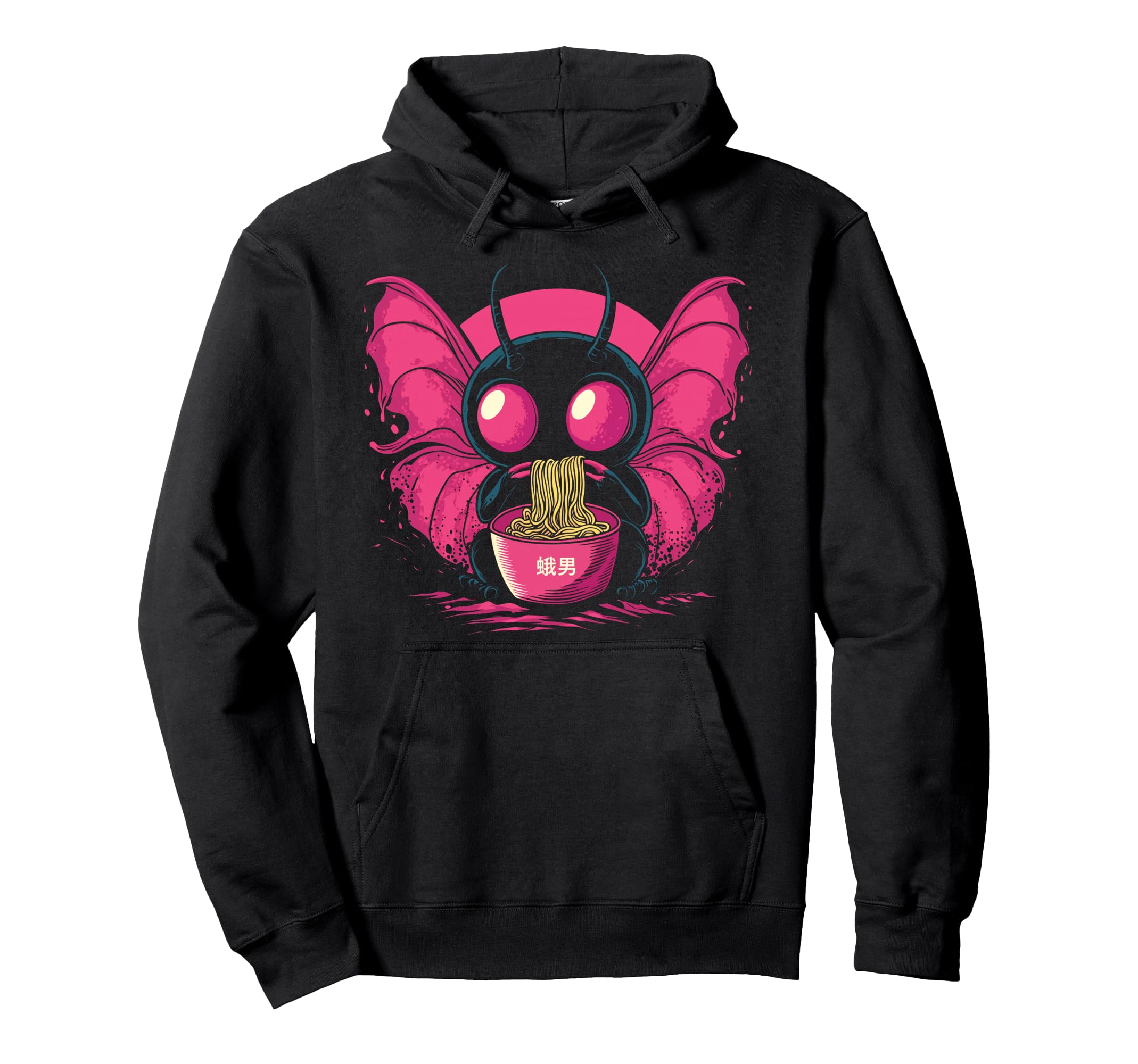Kawaii Mothman Cryptid Vaporwave Hoodie - Fun Novelty Design Men Women - T-Shirt, Sweatshirt, Hoodie