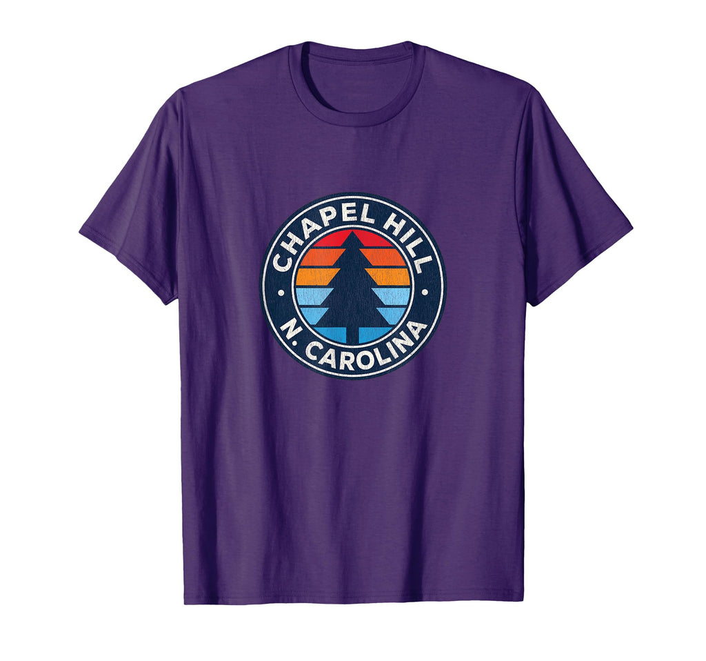 Chapel Hill North Carolina Nc 70S T-Shirt - Novelty Apparel for Adults - T-Shirt, Sweatshirt, Hoodie