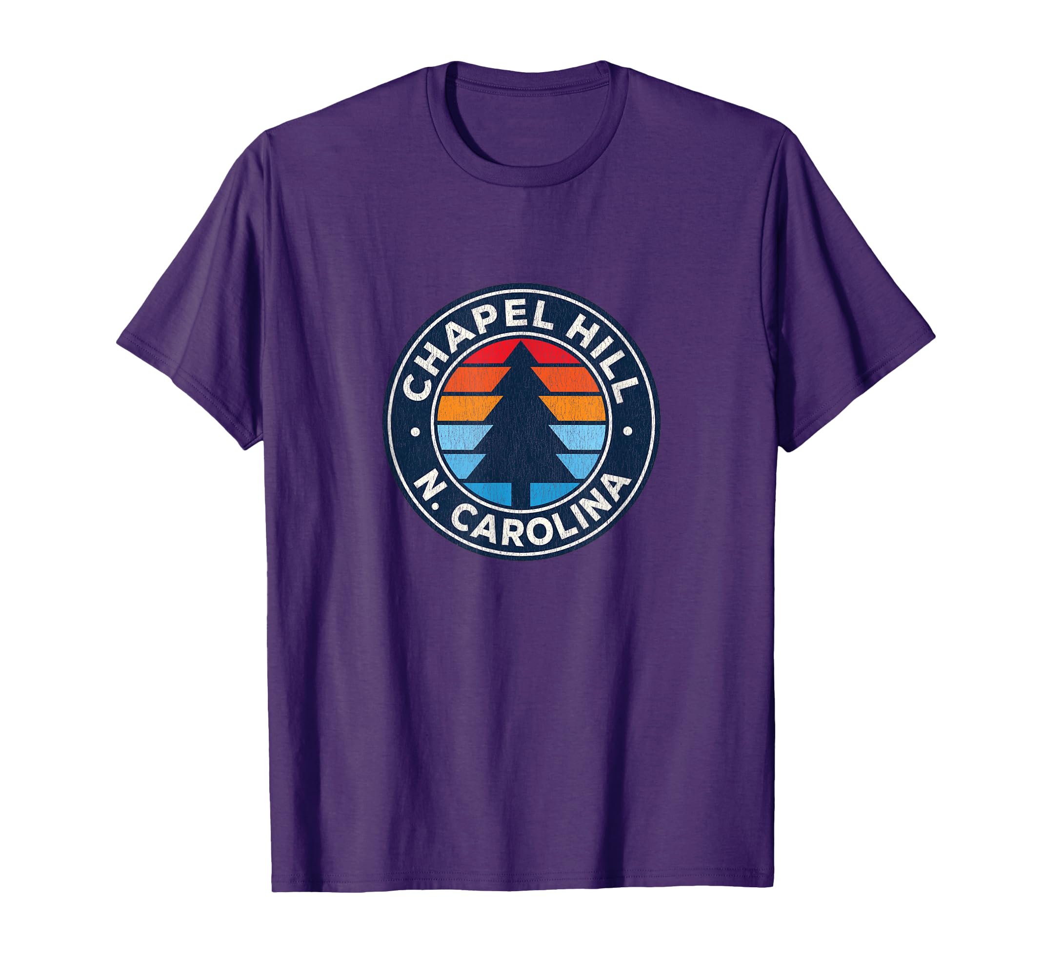 Chapel Hill North Carolina Nc 70S T-Shirt - Novelty Apparel for Adults - T-Shirt, Sweatshirt, Hoodie