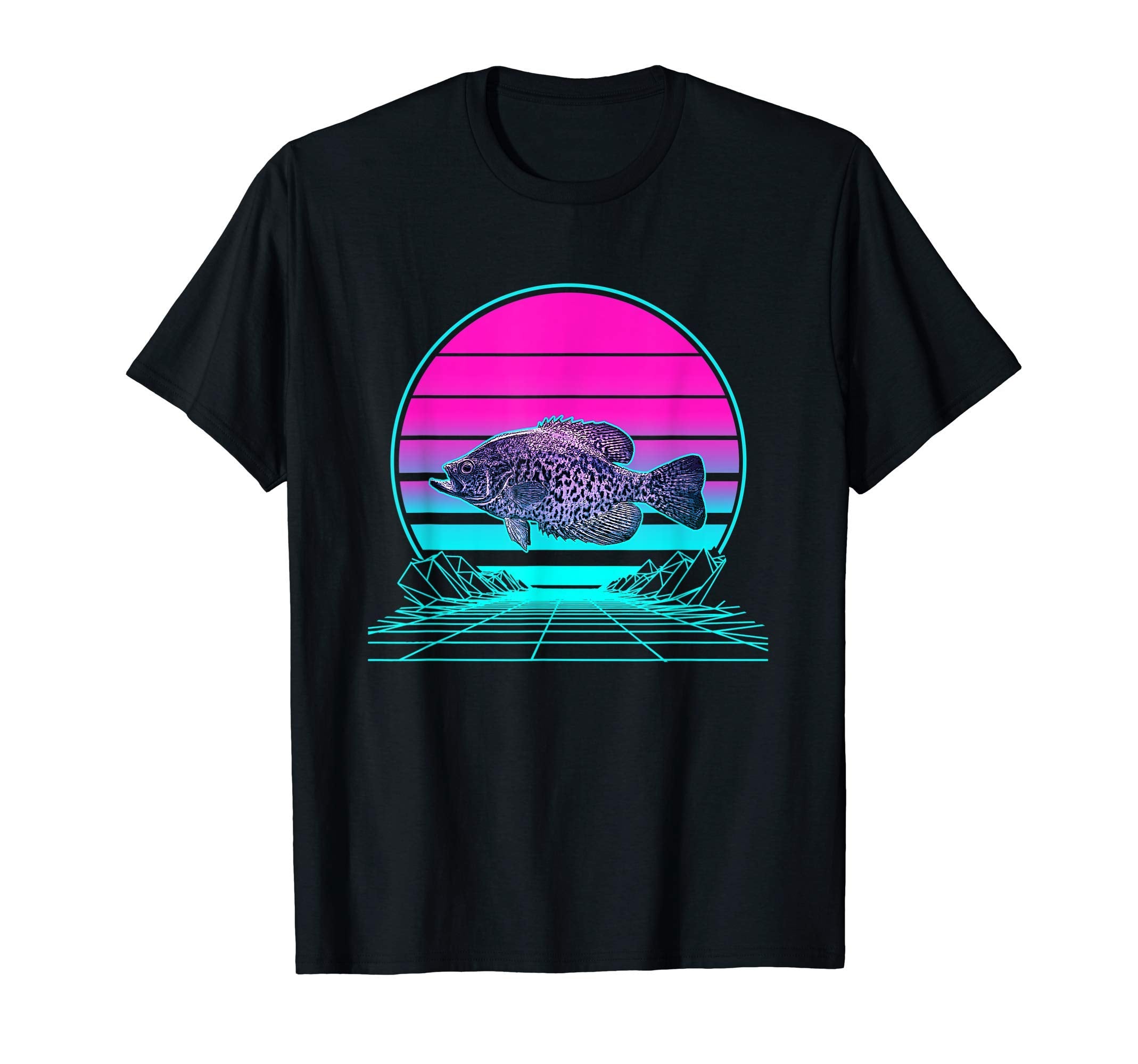 Sunset Crappie T-Shirt - Graphic Print for Adults - T-Shirt, Sweatshirt, Hoodie
