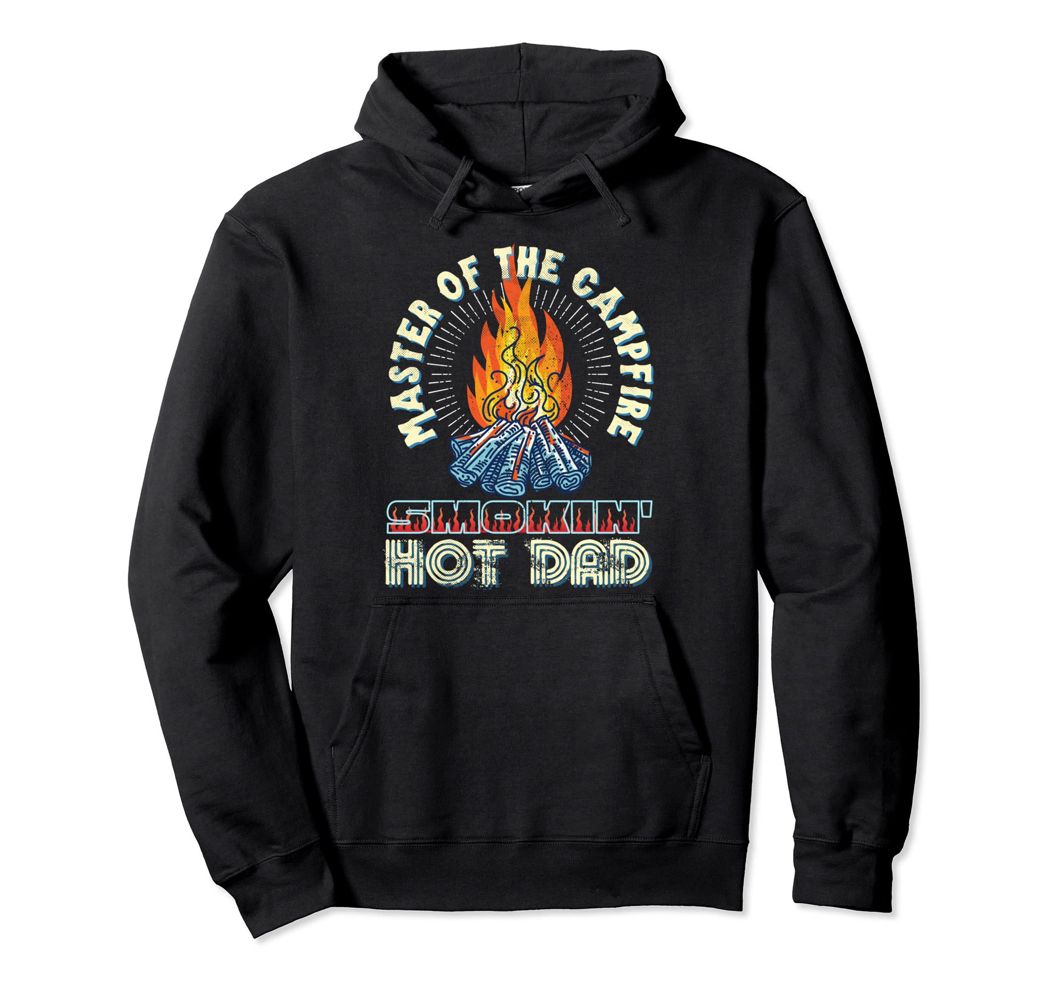 Campfire Master Smoking Hot Dad Bod Hoodie - Aesthetic Graphic Unisex - T-Shirt, Sweatshirt, Hoodie