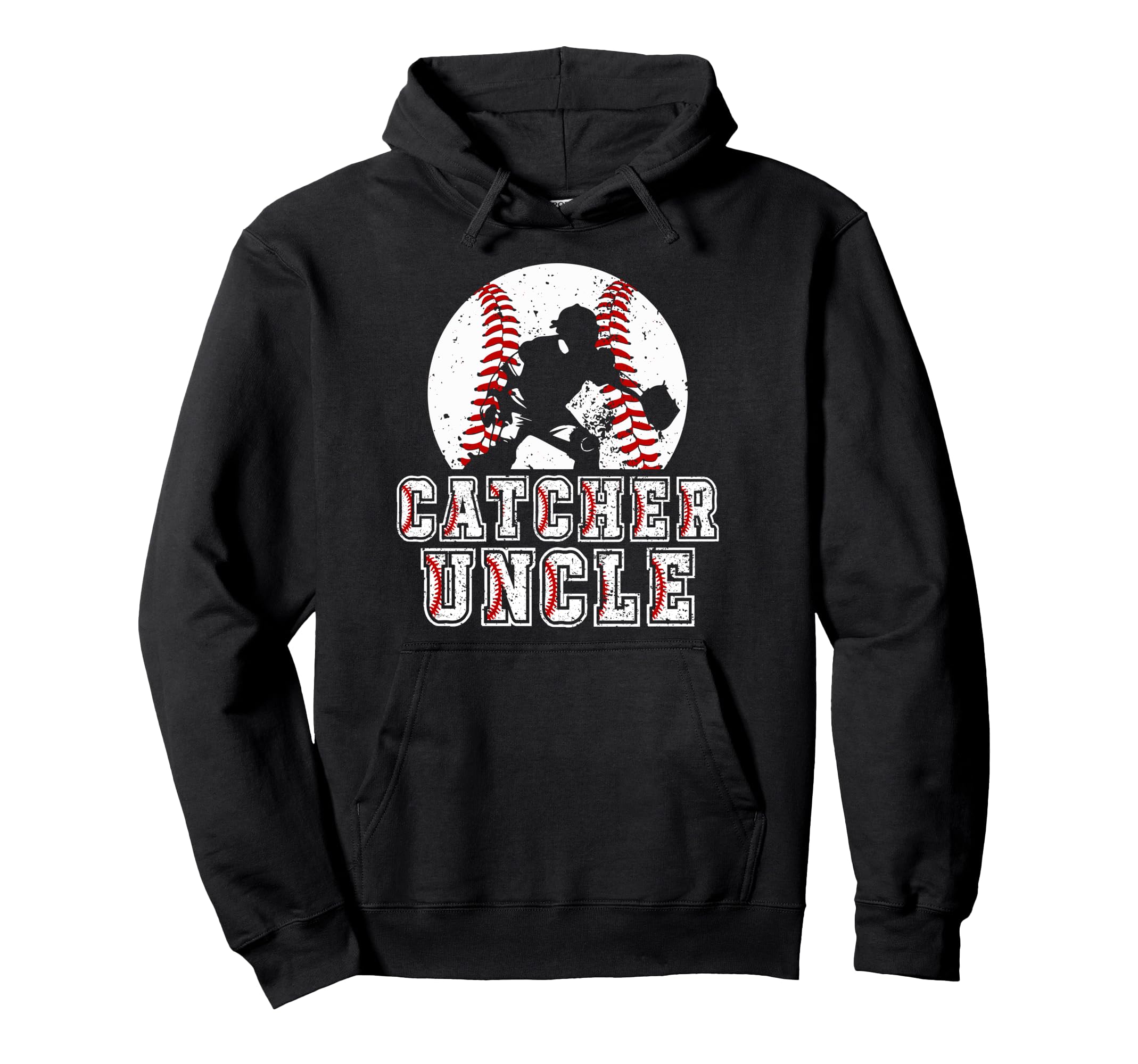 Baseball Catcher Uncle Baseball Catcher Hoodie - Trendy Graphic for Adults - T-Shirt, Sweatshirt, Hoodie