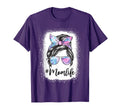 Mom Life Messy Hair Bun Tie Dye T-Shirt - Aesthetic Graphic Men Women - T-Shirt, Sweatshirt, Hoodie