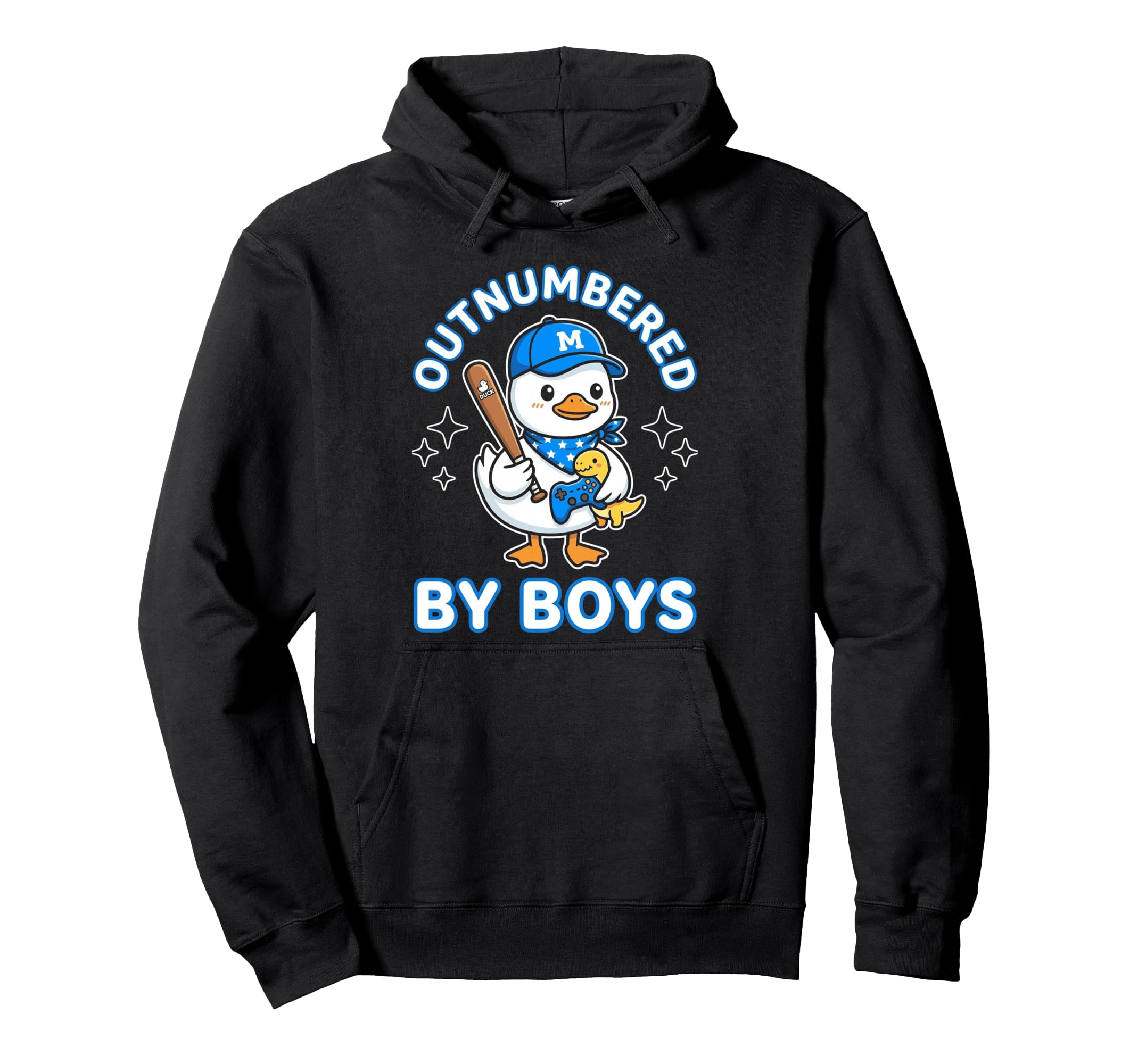 Outnumbered Duckling Toy Truck Football Mom Hoodie - Novelty Apparel Unisex - T-Shirt, Sweatshirt, Hoodie