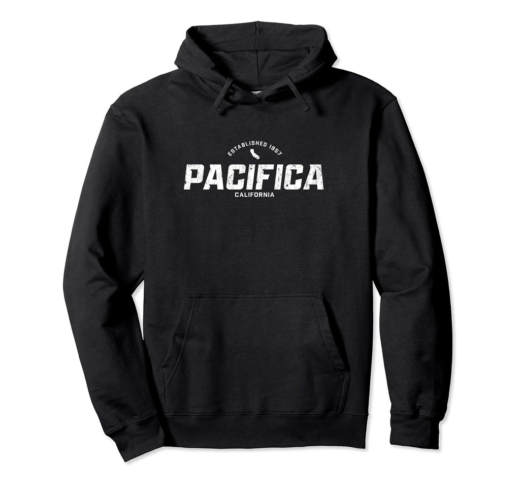 Pacifica California Ca Athletic Hoodie - Minimalist Print for Adults - T-Shirt, Sweatshirt, Hoodie