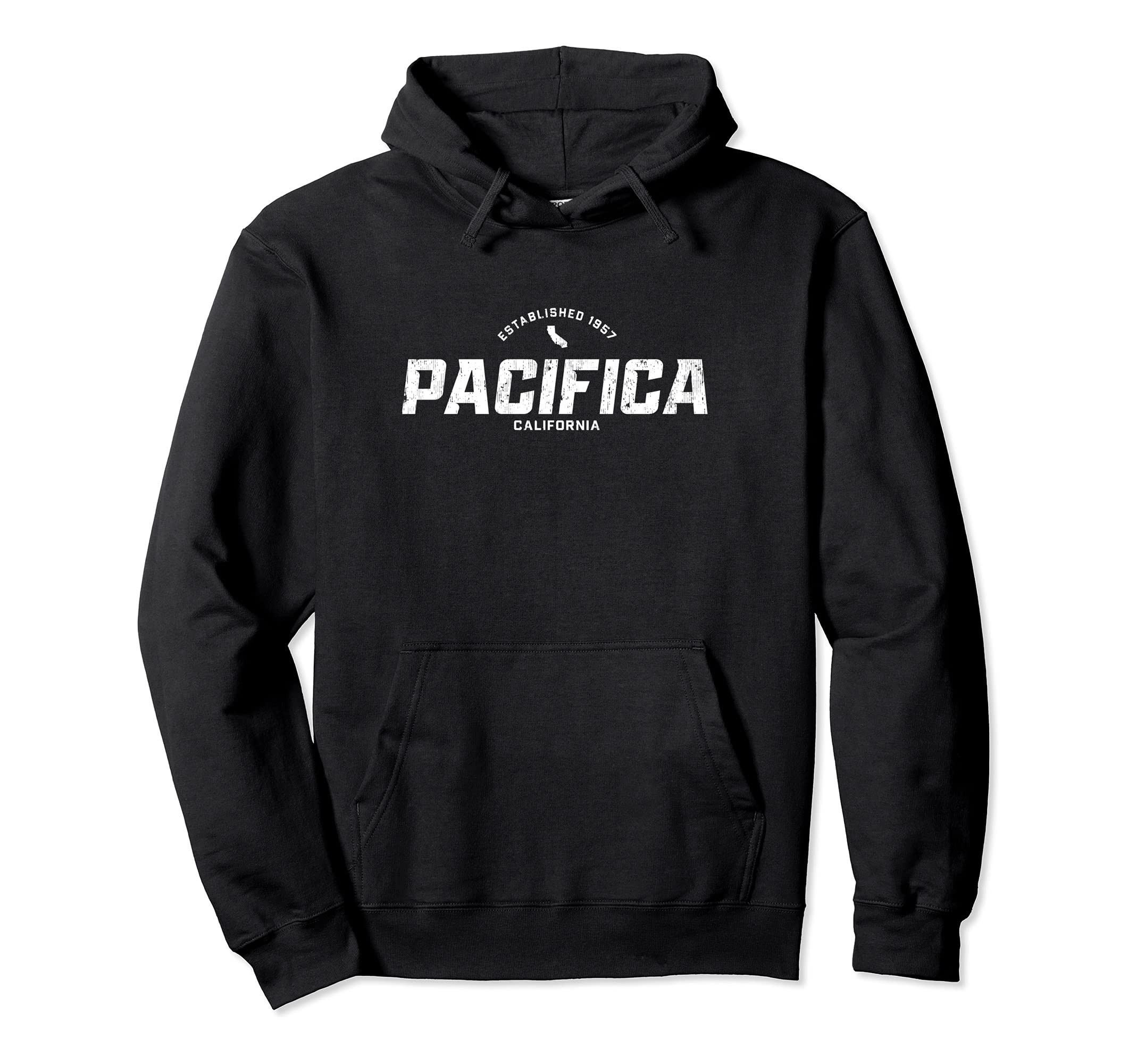 Pacifica California Ca Athletic Hoodie - Minimalist Print for Adults - T-Shirt, Sweatshirt, Hoodie