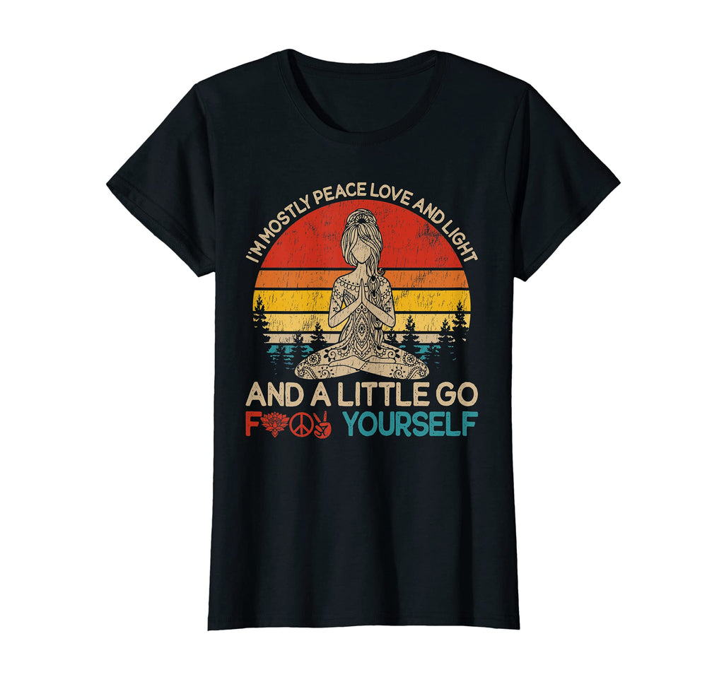 Womens Im Mostly Peace Love And Light And T-Shirt - Unique Graphic Unisex - T-Shirt, Sweatshirt, Hoodie