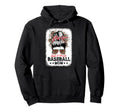 Loud Proud Baseball Mom Life Messy Hoodie - Custom Art Print for Adults - T-Shirt, Sweatshirt, Hoodie