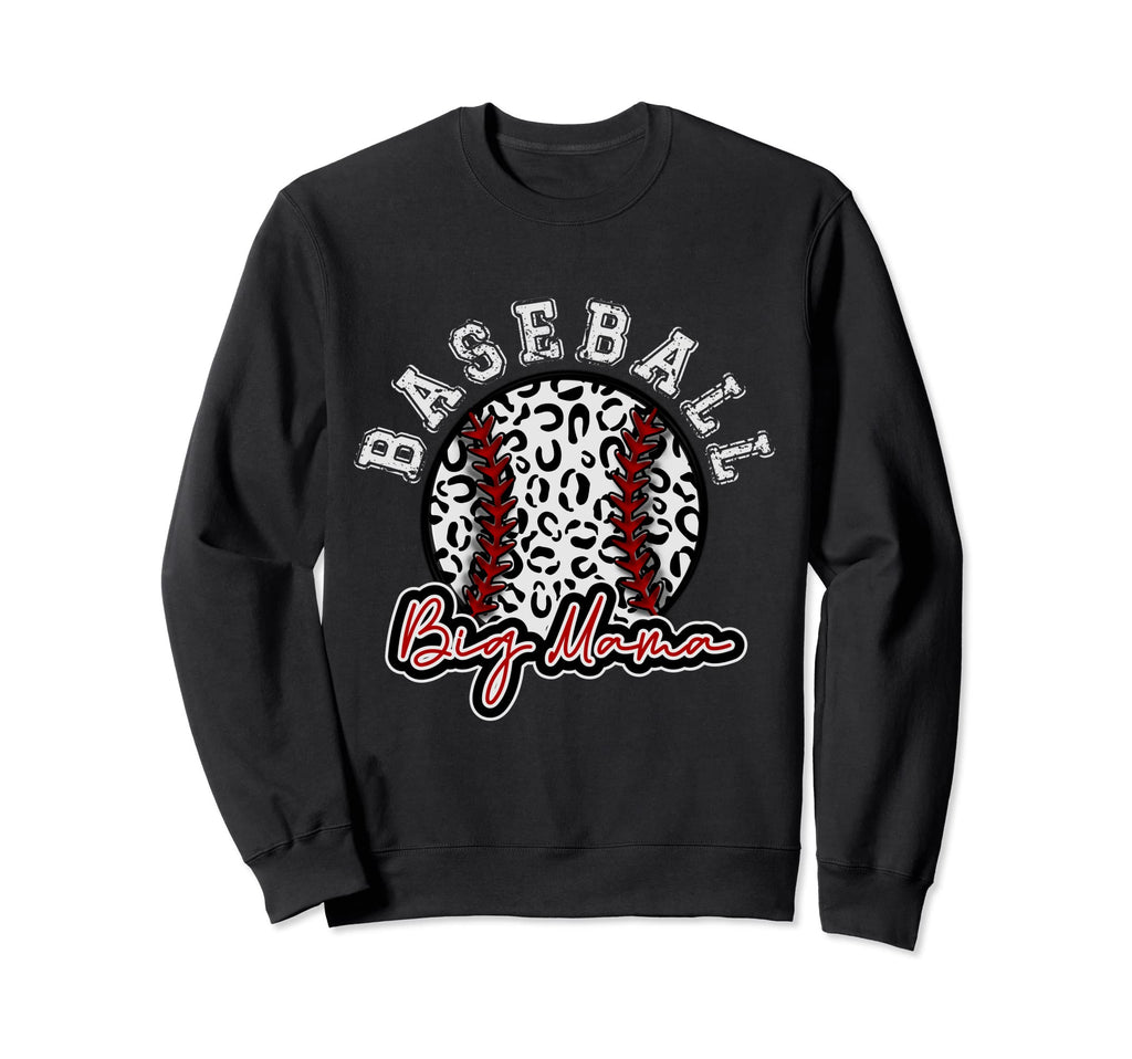 Leopard Cheetah Baseball Big Mama Sweatshirt - Minimalist Print Men Women - T-Shirt, Sweatshirt, Hoodie