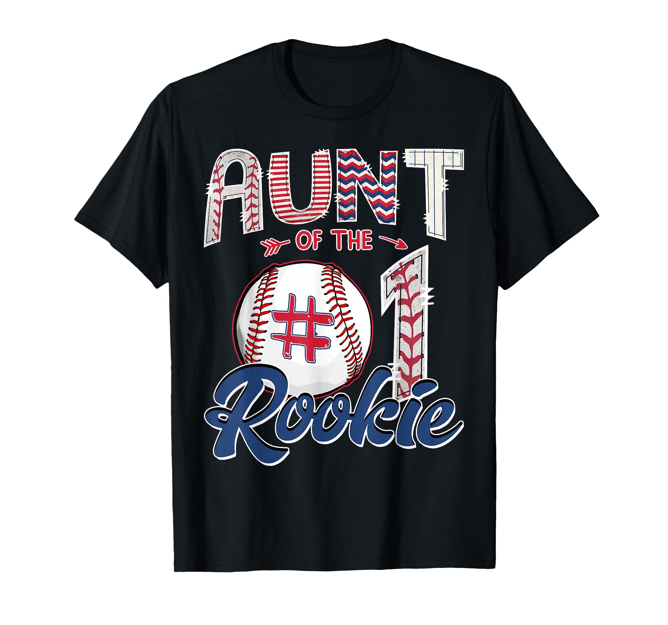 Aunt Rookie 1St Birthday Baseball T-Shirt - Custom Art Print Unisex - T-Shirt, Sweatshirt, Hoodie