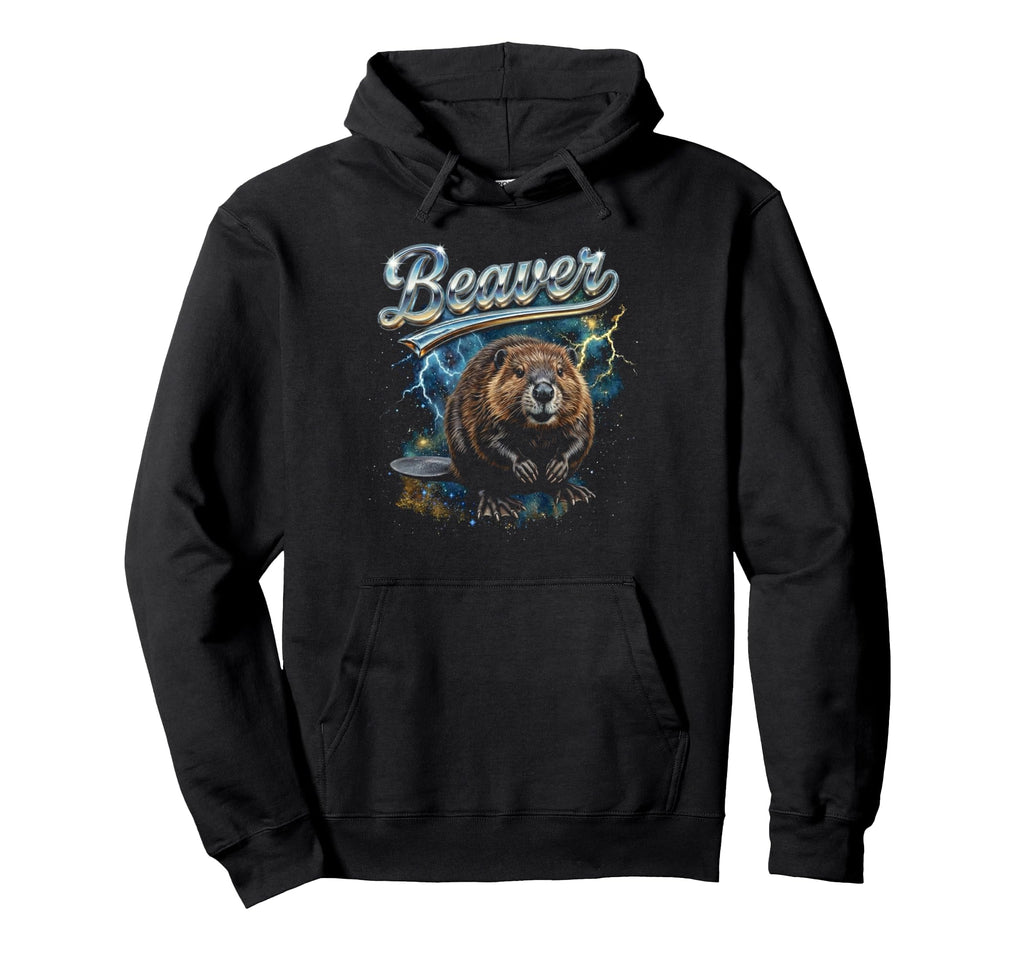 Beaver 90S Funny Beaver 80S Hoodie - Graphic Print for Adults - T-Shirt, Sweatshirt, Hoodie