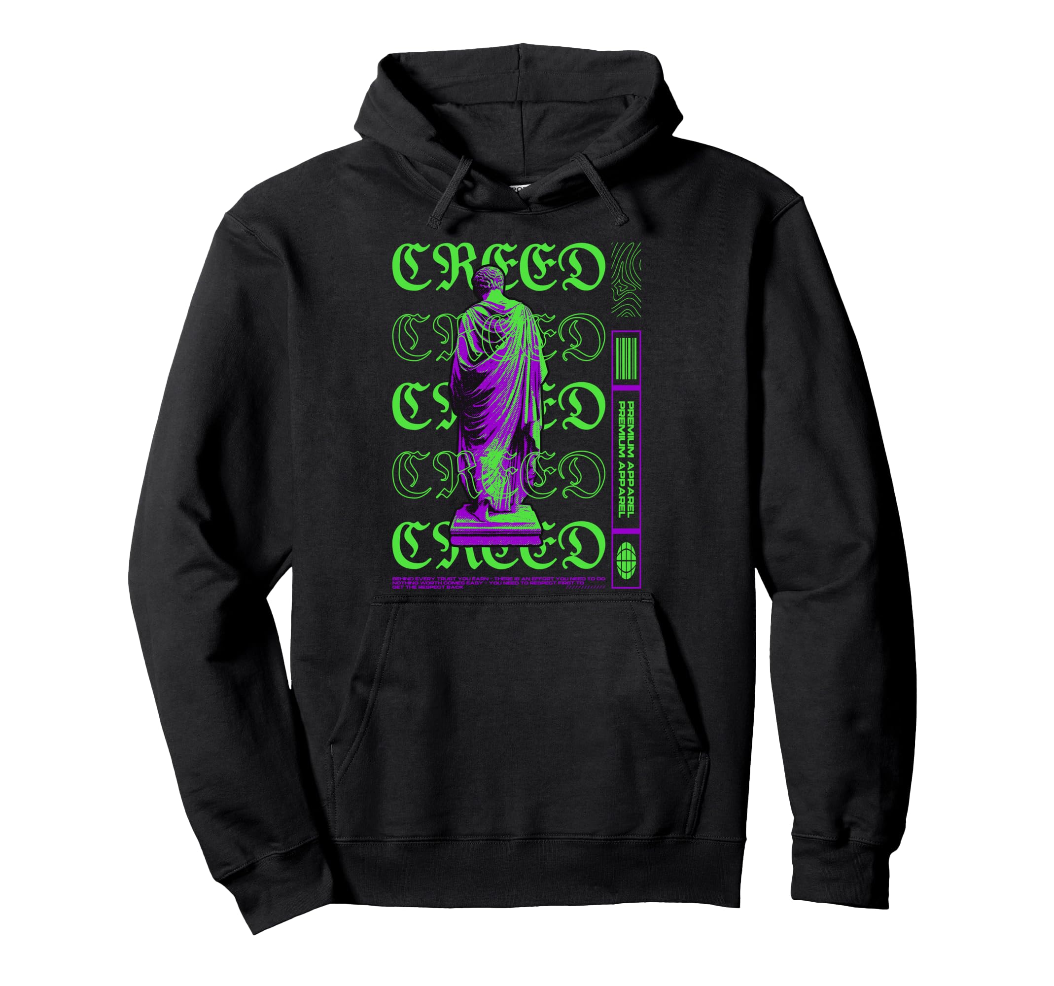 Y2K Creed Bold Urban Graffiti Aesthetic Hoodie - Trendy Graphic for Adults - T-Shirt, Sweatshirt, Hoodie