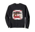Softball Baseball Mama Mom Leopard Sweatshirt - Novelty Apparel Unisex - T-Shirt, Sweatshirt, Hoodie