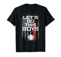 Baseball Fan Batter American Flag Lets T-Shirt - Custom Art Print Unisex - T-Shirt, Sweatshirt, Hoodie