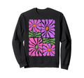 Boho Abstract Flowers Sweatshirt - Graphic Print Men Women - T-Shirt, Sweatshirt, Hoodie
