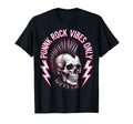 Punk Rock Vibes Only Bold Womens T-Shirt - Aesthetic Graphic for Adults - T-Shirt, Sweatshirt, Hoodie