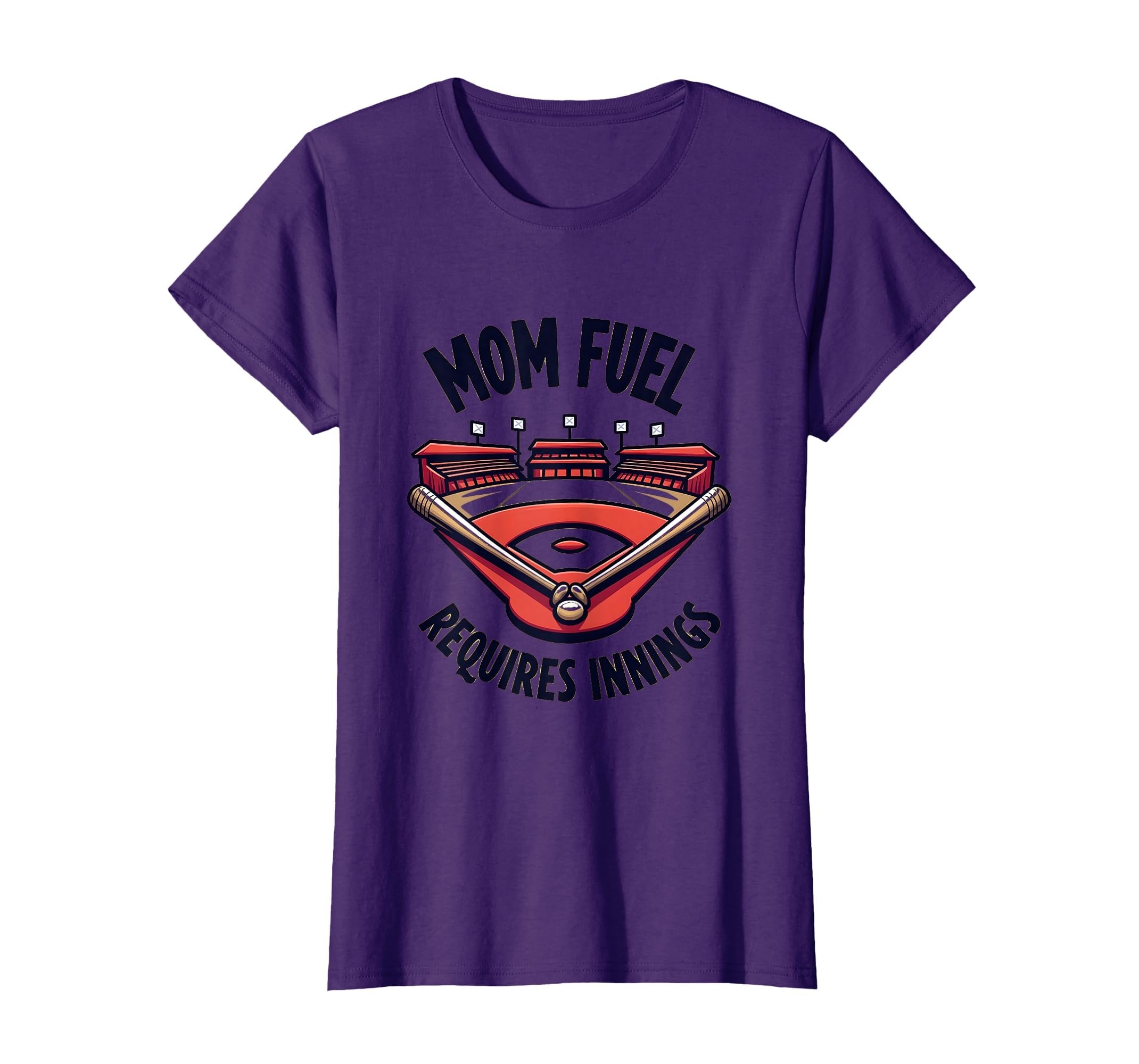 Mom Fuel Requires Innings T-Shirt - Casual Everyday Wear for Adults - T-Shirt, Sweatshirt, Hoodie