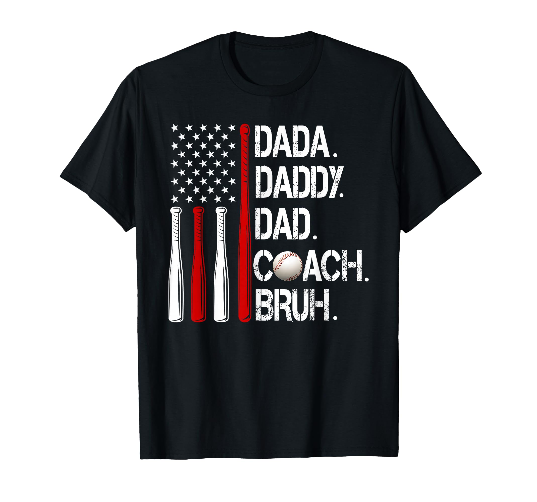 Dada Daddy Dad Bruh American Flag T-Shirt - Graphic Print Men Women - T-Shirt, Sweatshirt, Hoodie