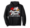 Im Baseball Mom Baseball Player Hoodie - Minimalist Print for Adults - T-Shirt, Sweatshirt, Hoodie