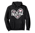 Baseball Heart Baseball Mom Dad Hoodie - Casual Everyday Wear for Adults - T-Shirt, Sweatshirt, Hoodie