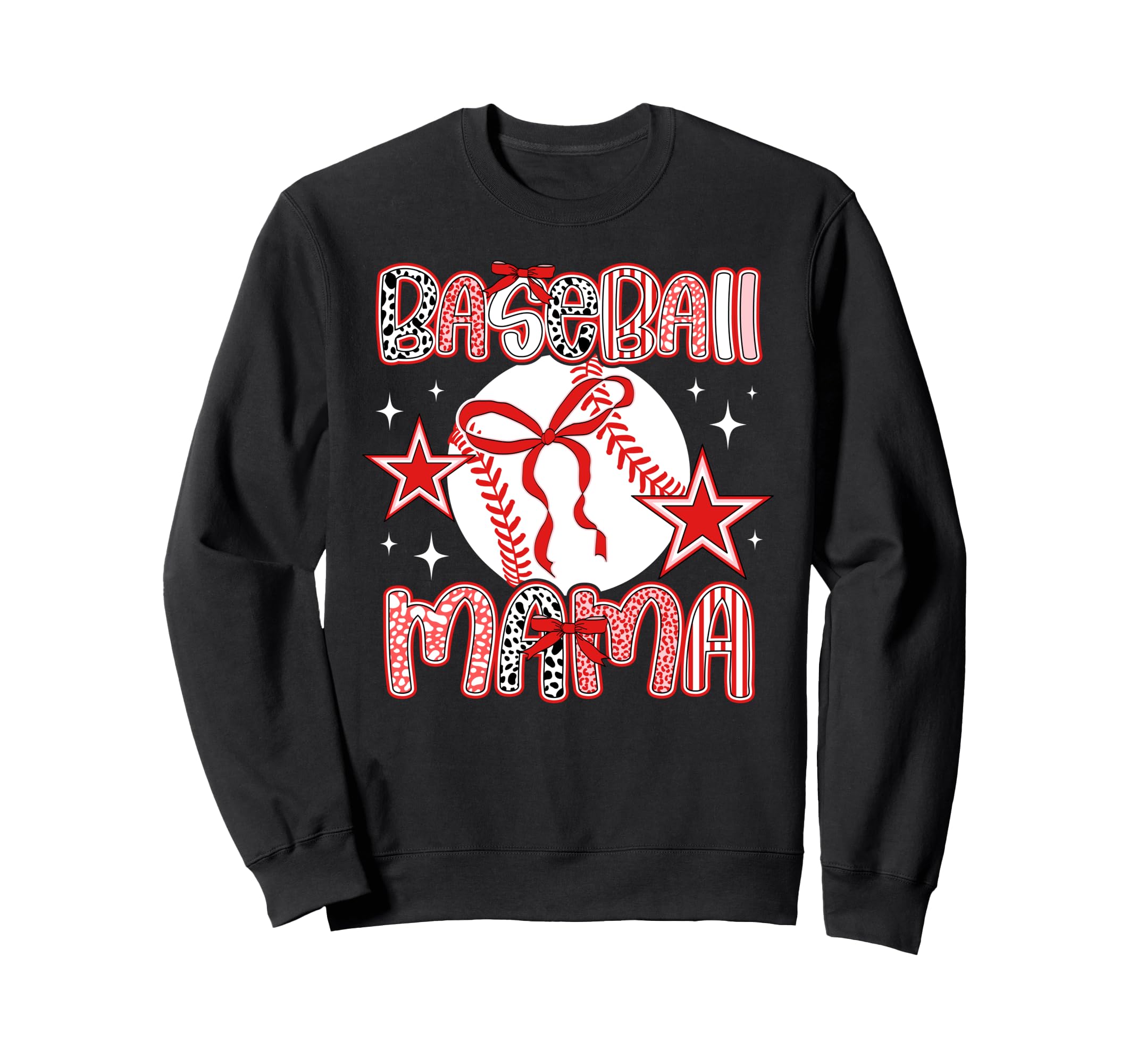 Baseball Mama Coquette Baseball Sweatshirt - Minimalist Print for Adults - T-Shirt, Sweatshirt, Hoodie