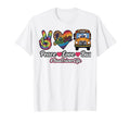Peace Love Bus Colorful Tie Dye T-Shirt - Trendy Graphic for Adults - T-Shirt, Sweatshirt, Hoodie