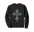 Gothic Cross Y2K Aesthetic Emo Sweatshirt - Aesthetic Graphic for Adults - T-Shirt, Sweatshirt, Hoodie
