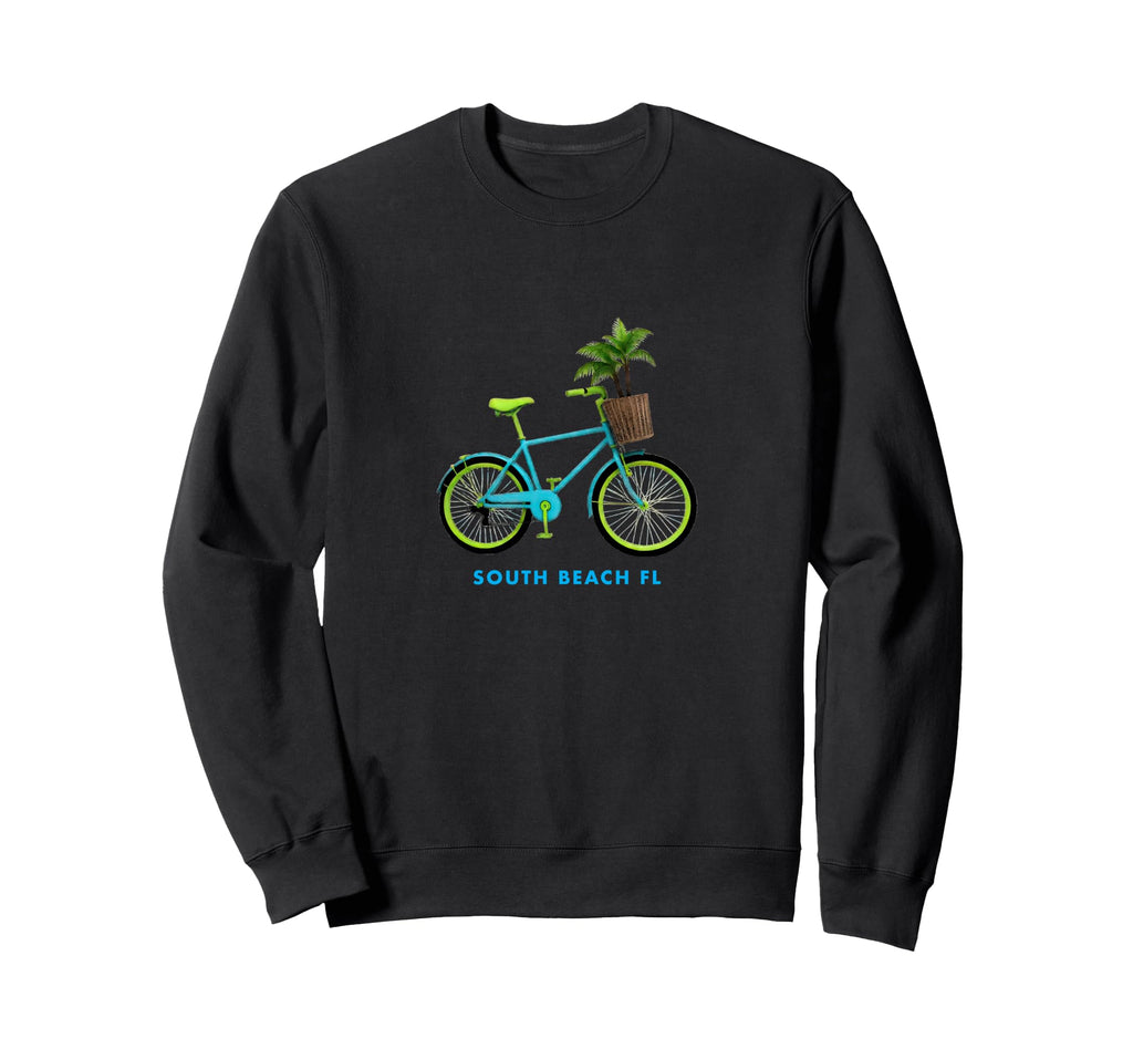 South Beach Bicycle Groovy 80S Vibe Sweatshirt - Graphic Print Men Women - T-Shirt, Sweatshirt, Hoodie