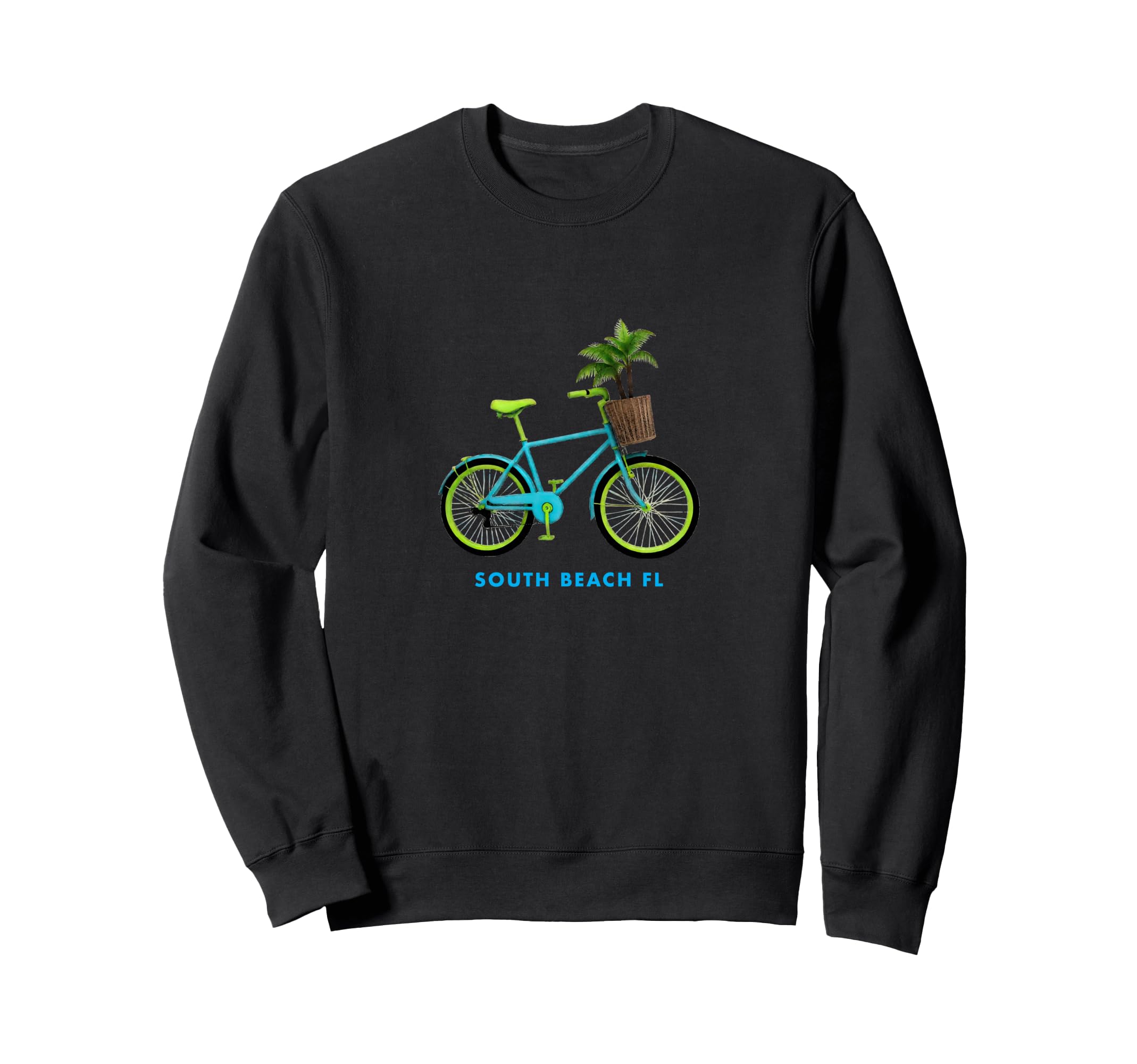 South Beach Bicycle Groovy 80S Vibe Sweatshirt - Graphic Print Men Women - T-Shirt, Sweatshirt, Hoodie