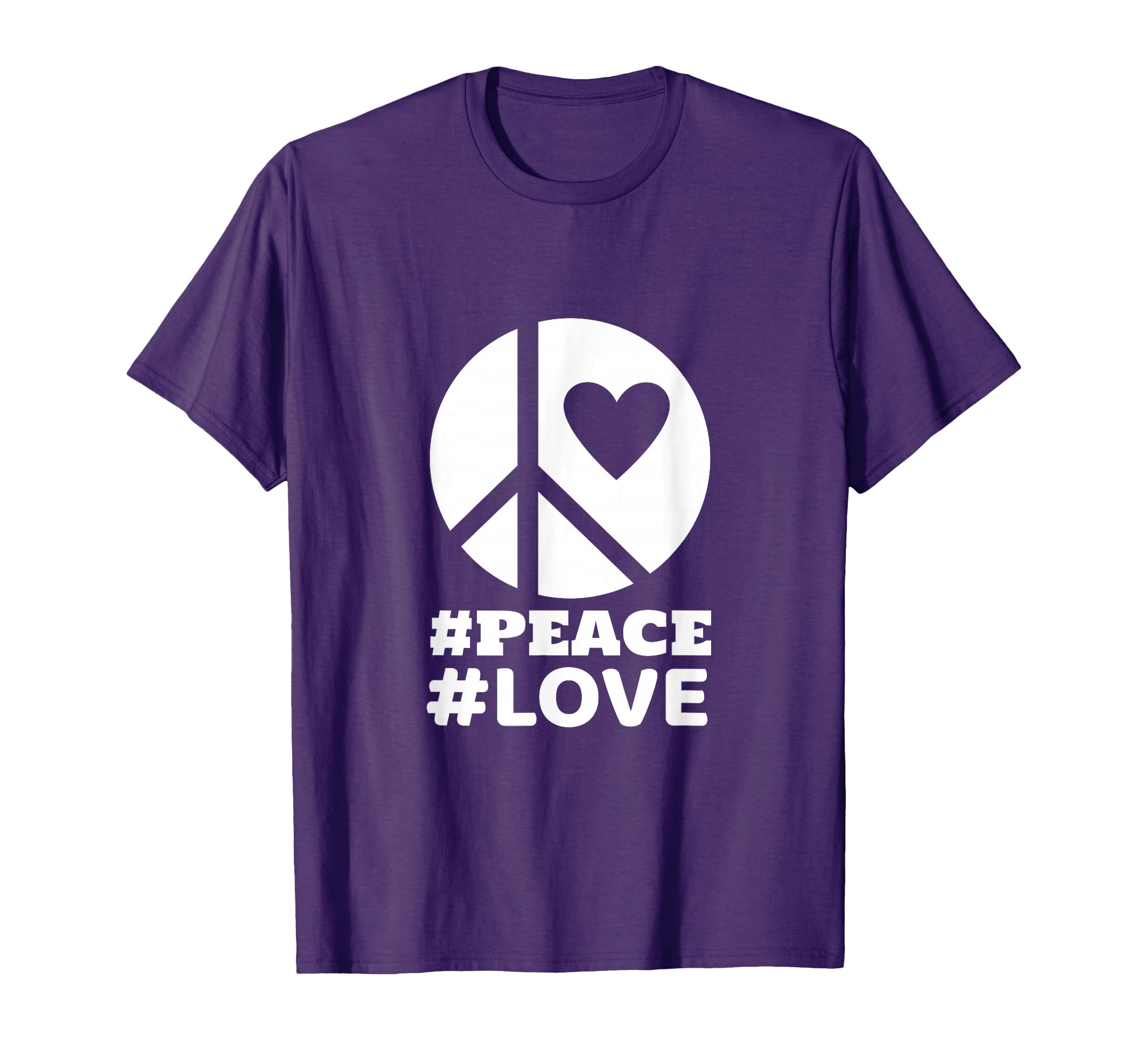 Hashtag Peace And Love T-Shirt - Graphic Print for Adults - T-Shirt, Sweatshirt, Hoodie