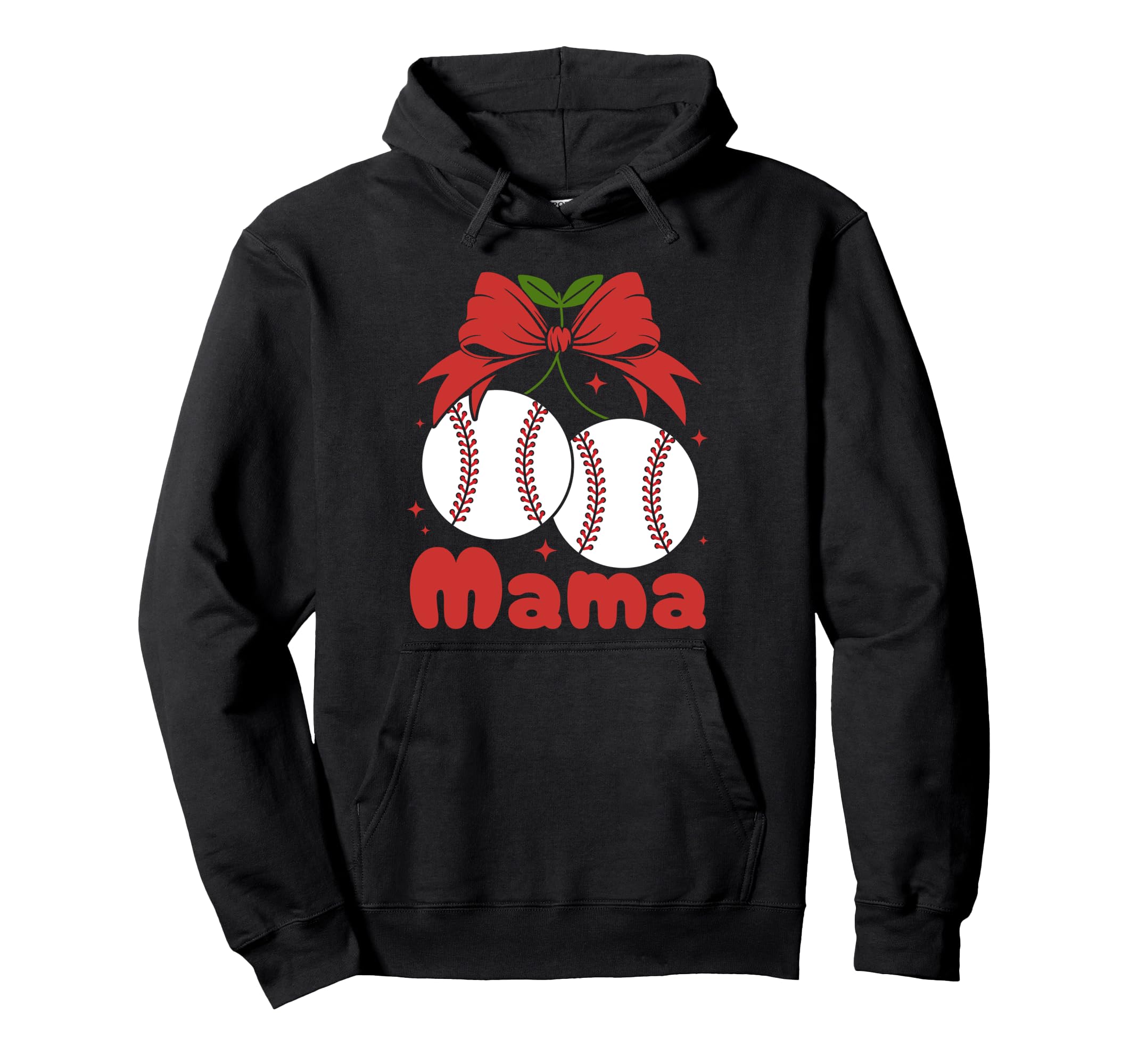Cherry Mama Coquette Bow Mom Hoodie - Fun Novelty Design for Adults - T-Shirt, Sweatshirt, Hoodie