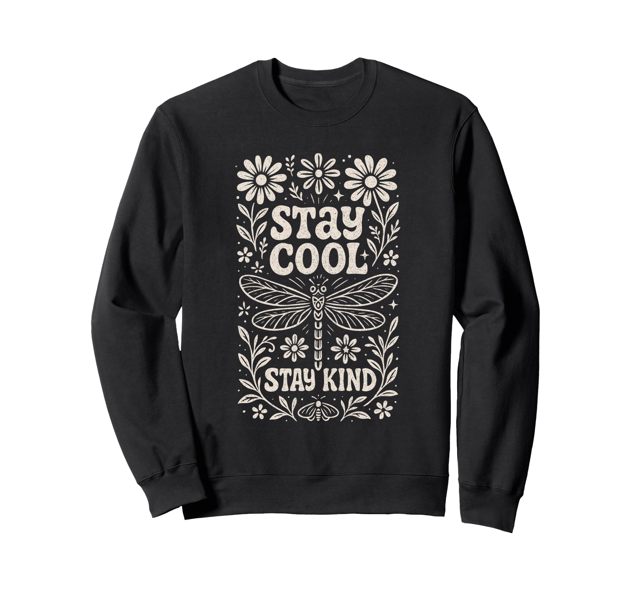 Stay Stay Kind 70S Flower Power Sweatshirt - Streetwear Style for Adults - T-Shirt, Sweatshirt, Hoodie