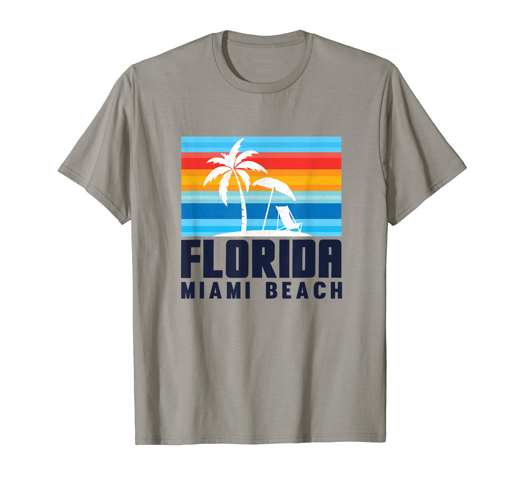 Mia Miami Beach Beach Sun Chair Sunset T-Shirt - Trendy Graphic Unisex - T-Shirt, Sweatshirt, Hoodie