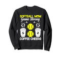 Softball Baseball Mom Player Sweatshirt - Custom Art Print Men Women - T-Shirt, Sweatshirt, Hoodie