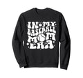 My Baseball Mom Era Groovy Sports Sweatshirt - Custom Art Print for Adults - T-Shirt, Sweatshirt, Hoodie