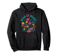 Wild Heart Flower Meadow 70S Vector Hoodie - Minimalist Print Men Women - T-Shirt, Sweatshirt, Hoodie