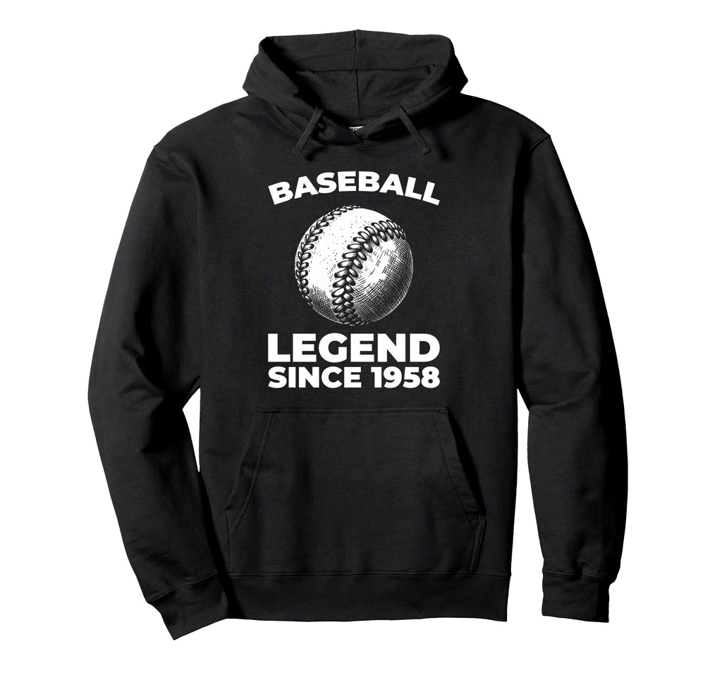 Born 1958 Baseballer Sport Team Player Hoodie - Streetwear Style Men Women - T-Shirt, Sweatshirt, Hoodie