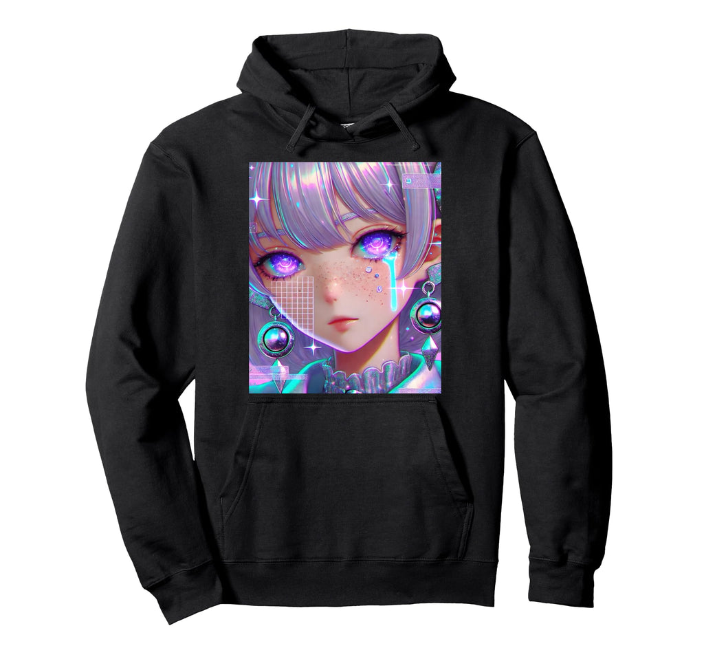 Anime Vaporwave Egirl Aesthetic Hoodie - Fun Novelty Design Men Women - T-Shirt, Sweatshirt, Hoodie