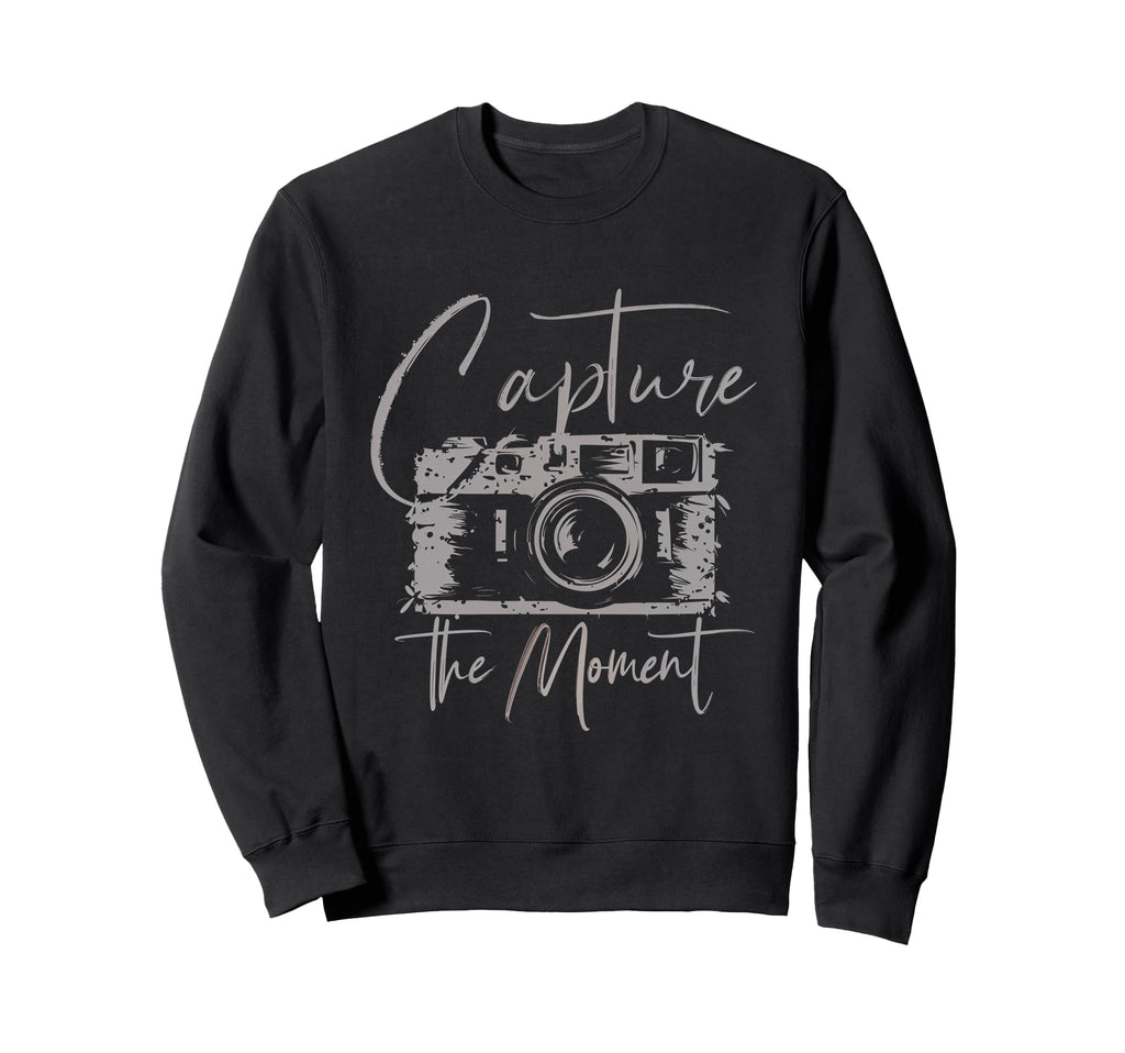 Capture Moment Photography Camera Camera Sweatshirt - Graphic Print Unisex - T-Shirt, Sweatshirt, Hoodie
