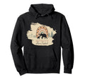 Mama Elephant One Calf And Rainbow Boho Hoodie - Trendy Graphic for Adults - T-Shirt, Sweatshirt, Hoodie