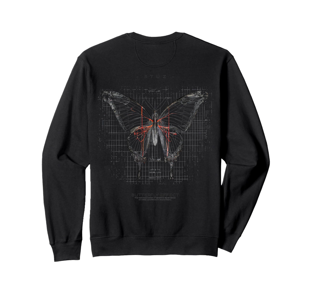 Y2K Back Streetwear Butterfly Sweatshirt - Novelty Apparel Unisex - T-Shirt, Sweatshirt, Hoodie