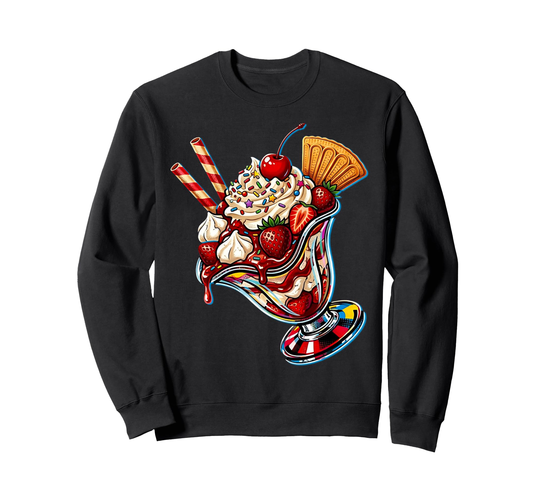 Pop Art S Malt Shop Dessert S Eton Sweatshirt - Unique Graphic for Adults - T-Shirt, Sweatshirt, Hoodie