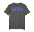 Pineville Nc Distressed Blue Varsity T-Shirt - Trendy Graphic Unisex - T-Shirt, Sweatshirt, Hoodie