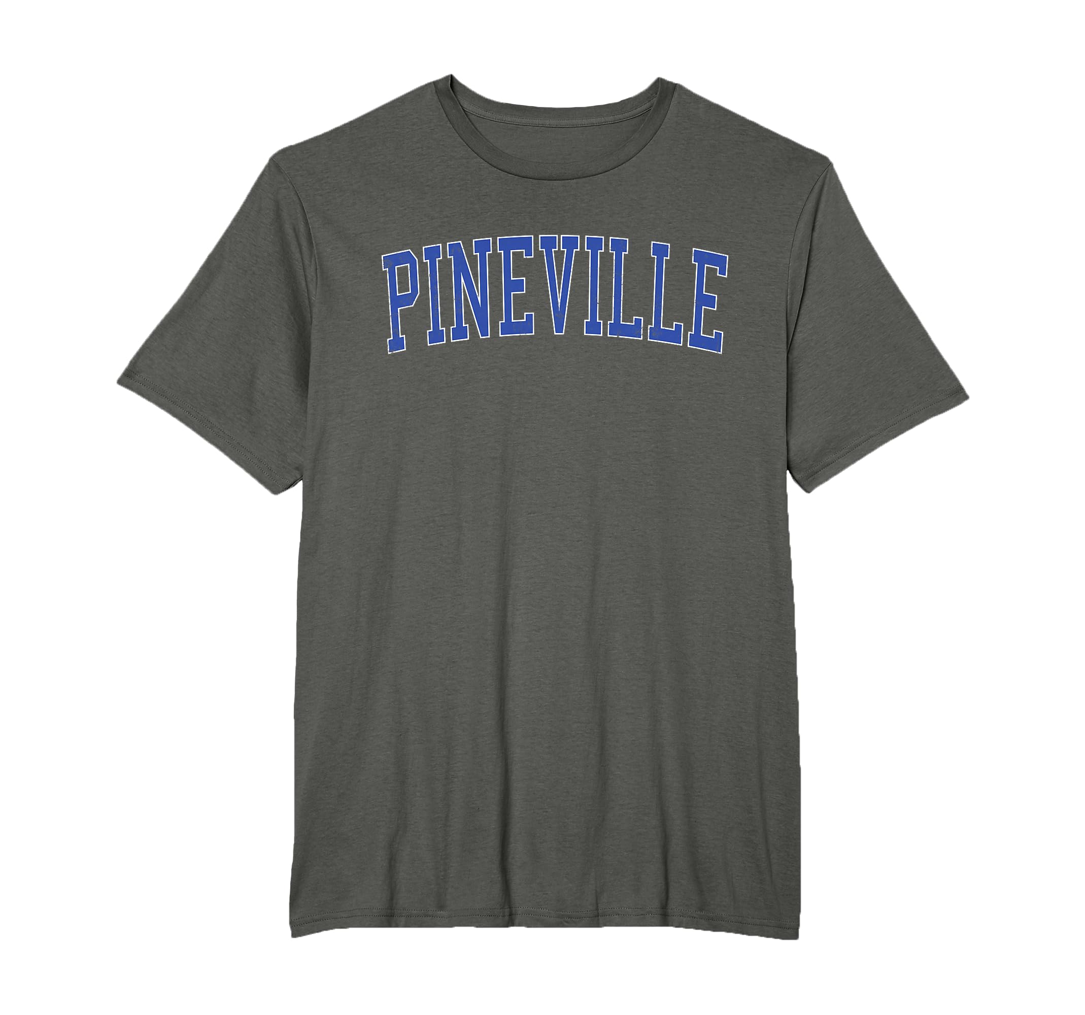 Pineville Nc Distressed Blue Varsity T-Shirt - Trendy Graphic Unisex - T-Shirt, Sweatshirt, Hoodie