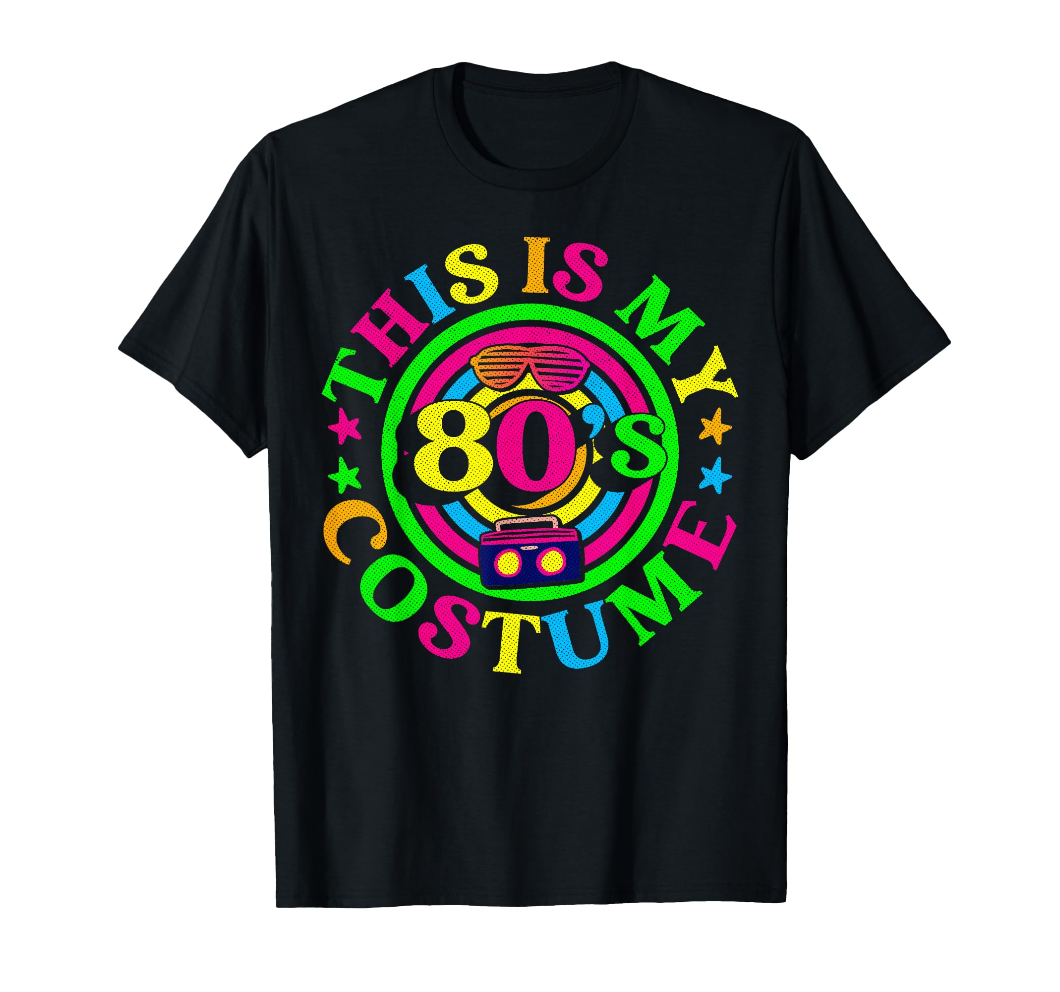 1980S Party Outfit Neon T-Shirt - Custom Art Print for Adults - T-Shirt, Sweatshirt, Hoodie