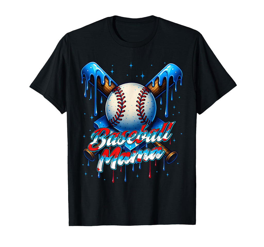 Baseball Drip Mama Mom Mothers Day T-Shirt - Minimalist Print Unisex - T-Shirt, Sweatshirt, Hoodie