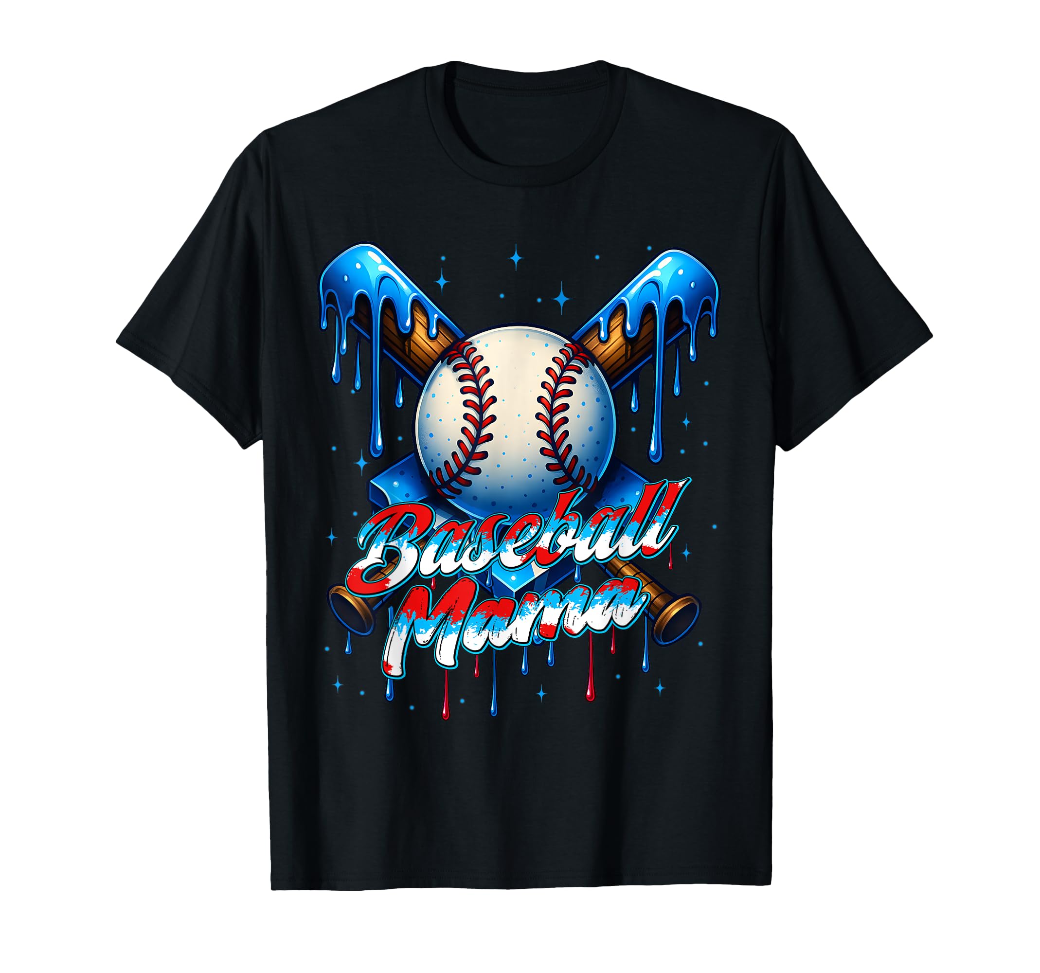 Baseball Drip Mama Mom Mothers Day T-Shirt - Minimalist Print Unisex - T-Shirt, Sweatshirt, Hoodie